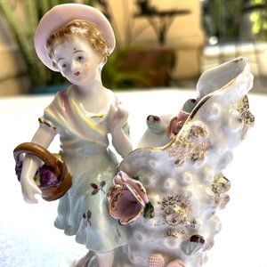 French Vintage Bone China Figurine- An Antique Collectible
